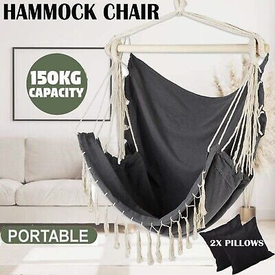 Cushioned Hanging Hammock Chair