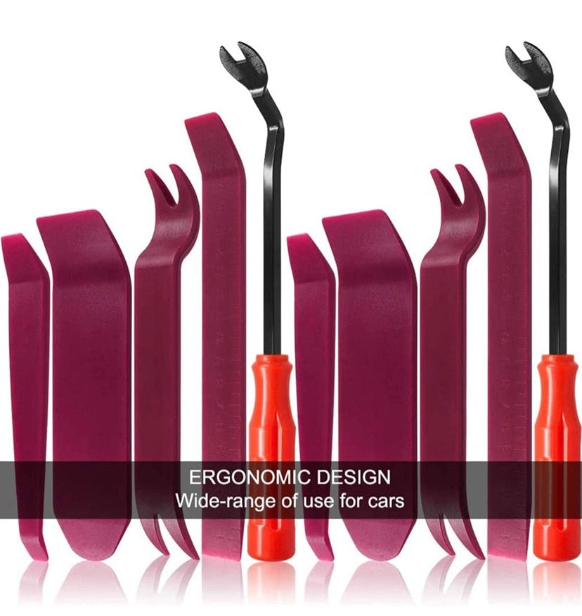 Automotive Trim & Fastener Removal Tool Set – 10 Pieces