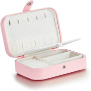 TERSELY Portable Jewellery Organiser – White or Pink