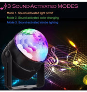 Disco Ball Party Lights iThird Sound Activated 7 Modes DJ Lighting Stage Lighting RGB LED Strobe Lamp with IR Remote AU Plug for Party Birthday Bar Karaoke Christmas Wedding Show Club Pub House