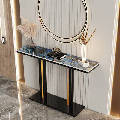 Blue Galaxy Marble Console Table