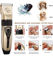 Dog Clipper Grooming Kit, 13IN1 Pet Hair Scissors, Pet Trimmer for Cat, Rechargeable Low Noise 