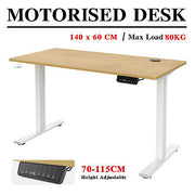 140cm Motorised Desk Height Adjustable Sit Standing Office Computer Table