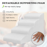 4-Tier Foam Pet Stairs for High Beds & Couches – 52 cm