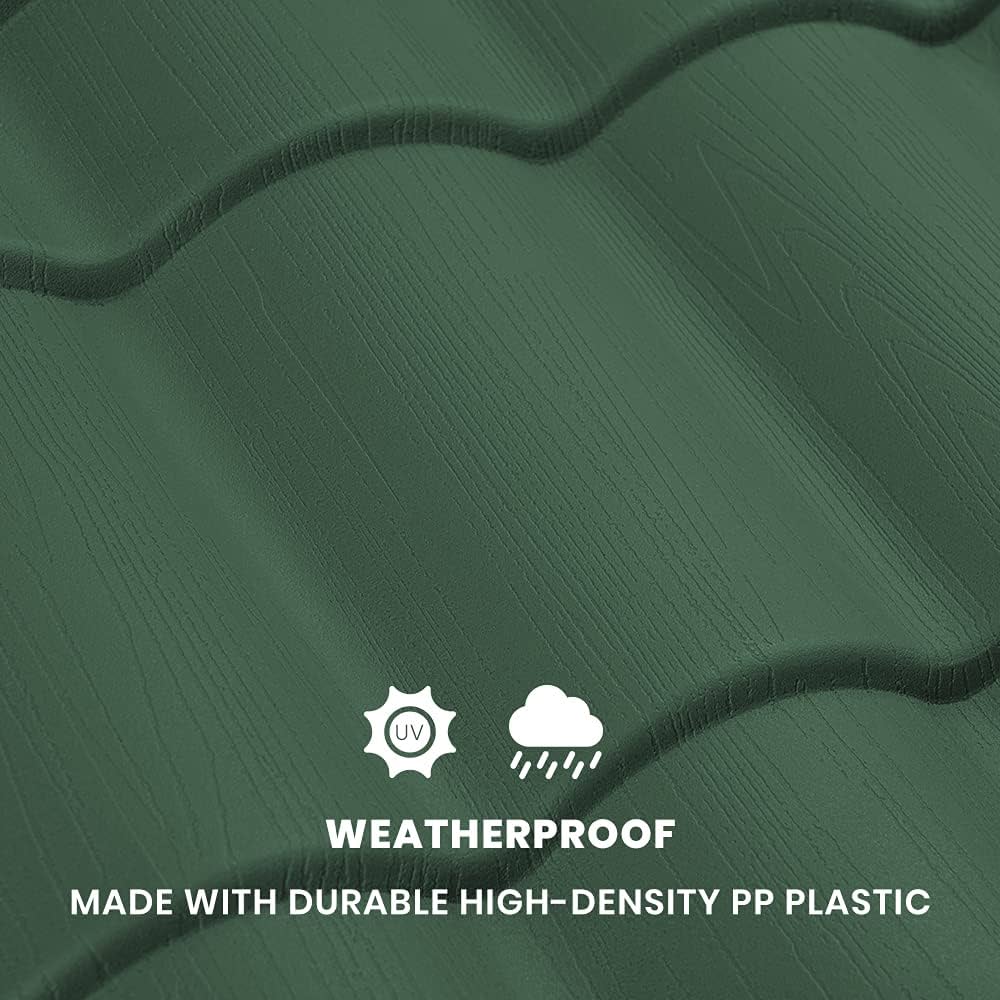 XL Green Plastic Dog Kennel for Indoor or Outdoor Shelter