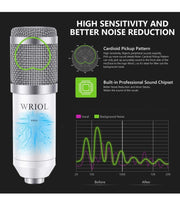 USB Cardioid Condenser Microphone Kit with Boom Arm