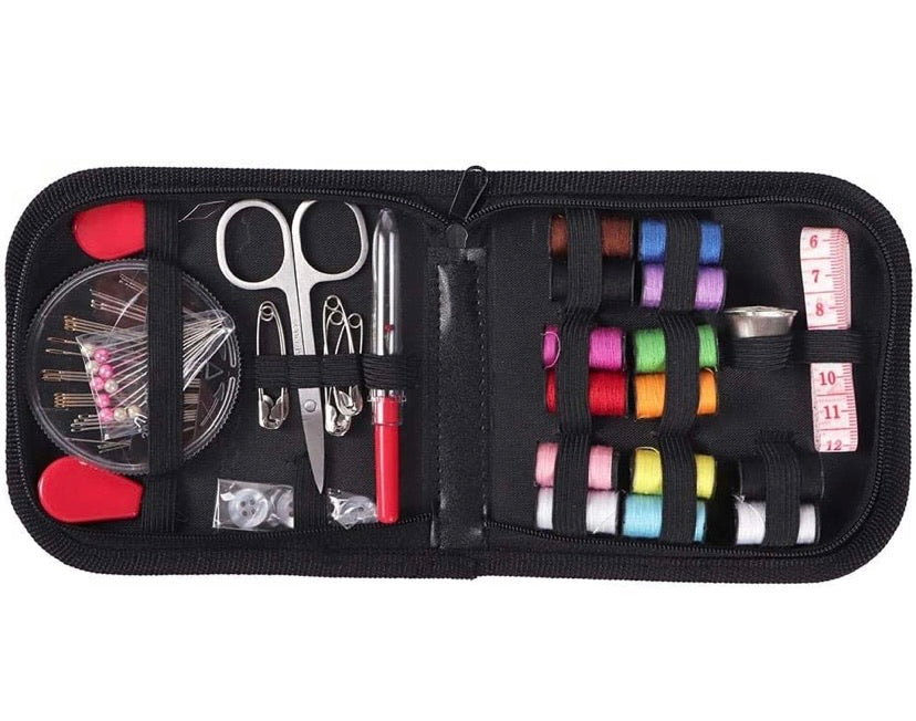 68-Piece Compact Sewing & Clothing Repair Kit