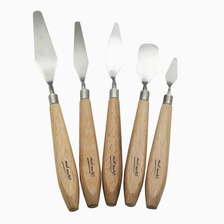 Stainless-Steel Artist Palette Knife Set – 5 Pieces