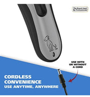Wahl Easy Pro Pet Rechargeable Dog Grooming Kit – Quiet Low Noise Heavy-Duty Electric Dog Clipper for Dogs & Cats with Thick & Heavy Coats - Model 9549