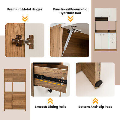 180 cm Tall Kitchen Pantry Cabinet with 3 Drawers