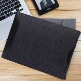 Leather and Felt Hybrid Laptop Sleeve