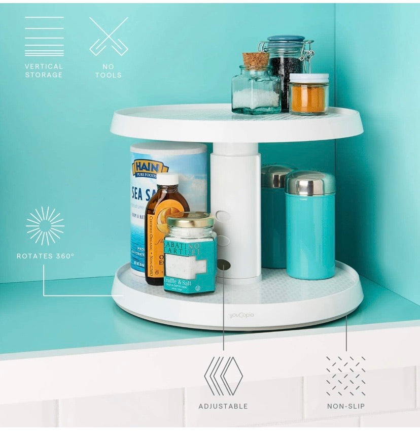 Adjustable Kitchen Cabinet Turntable
