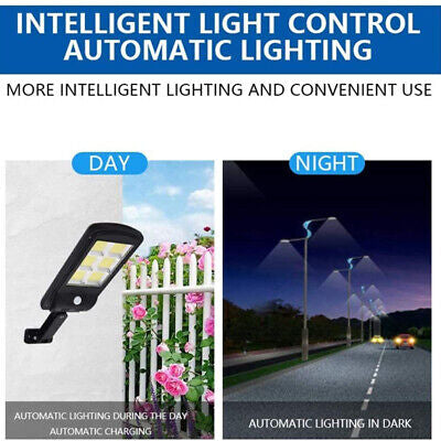 120-LED Solar Motion-Sensor Wall Light with Remote