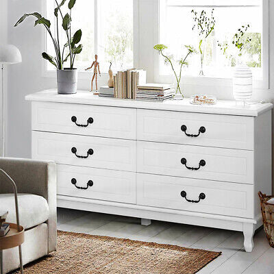 KUBI White Lowboy Chest of Drawers