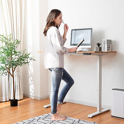 Standing Desk  Electric Motorised Height Adjustable Sit Stand Table Home Office
