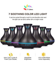 Essential Oil Diffuser- Dark Wood Grain