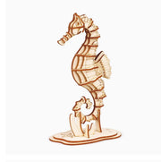3D Seahorse Wooden Assembly Craft Kit