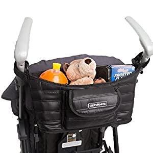 Portable Baby Changing Pad Diaper Bag Mat & Foldable Travel Changing Station with Bonus Wipe Case, Black