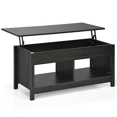 Lift-Top Coffee Table with Open & Hidden Storage