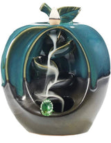 Apple Ceramic Backflow Incense Holder with 50 Cones