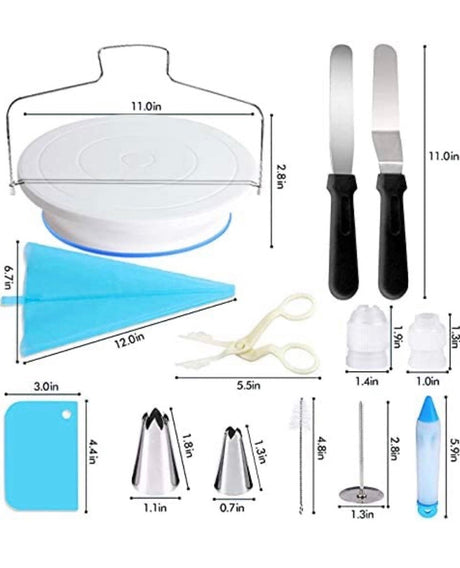Cake Decorating Supplies - (73 PCS Special Cak Decorating Kit) Cake Rotating Turntable and More Accessories! Create Amazing Cakes with This Complete Cake Set!