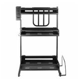 3 Tier Spice Rack Steel Kitchen Cooking Shelf Organizer Storage Bottle Holder AU