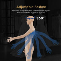 175cm Full-Body Female Display Mannequin with Metal Base