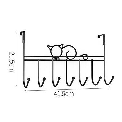 7-Hook Over-Door Coat, Towel & Bag Rack
