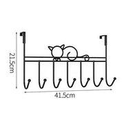 7-Hook Over-Door Coat, Towel & Bag Rack