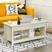 Lift-Top Coffee Table with Open & Hidden Storage
