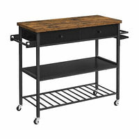 3-Tier Kitchen Storage Trolley with Drawers