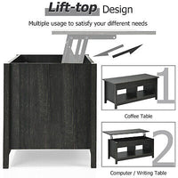 Lift-Top Coffee Table with Open & Hidden Storage