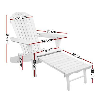 Wooden Adirondack-Style Outdoor Chair