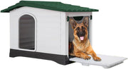 XL Green Plastic Dog Kennel for Indoor or Outdoor Shelter