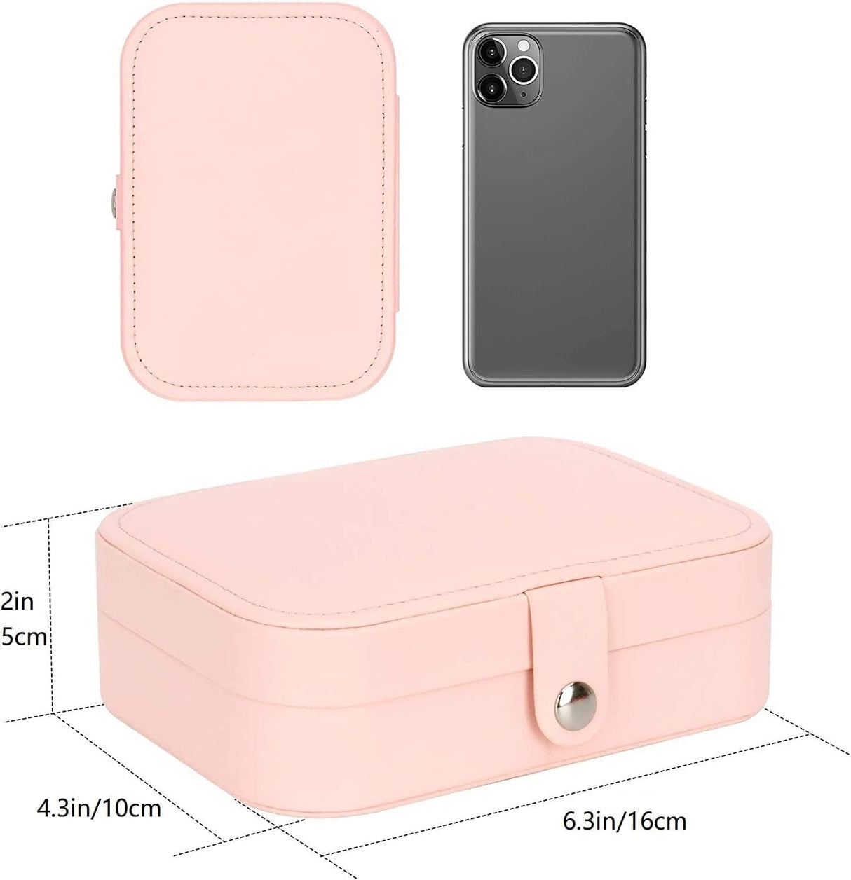 Jewellery Box Organizer, TERSELY Portable Jewelry Travel Storage Organizers Case for Rings Necklace Stud Bracelets Gift Box for Women Girls