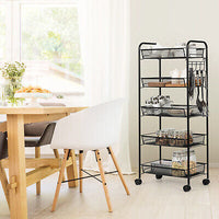 5-Basket Rolling Utility Storage Cart