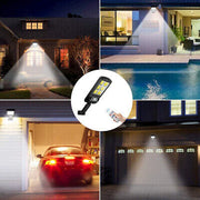 120-LED Solar Motion-Sensor Wall Light with Remote