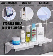 Suction Cup Bathroom Kitchen Storage Shower Shelf