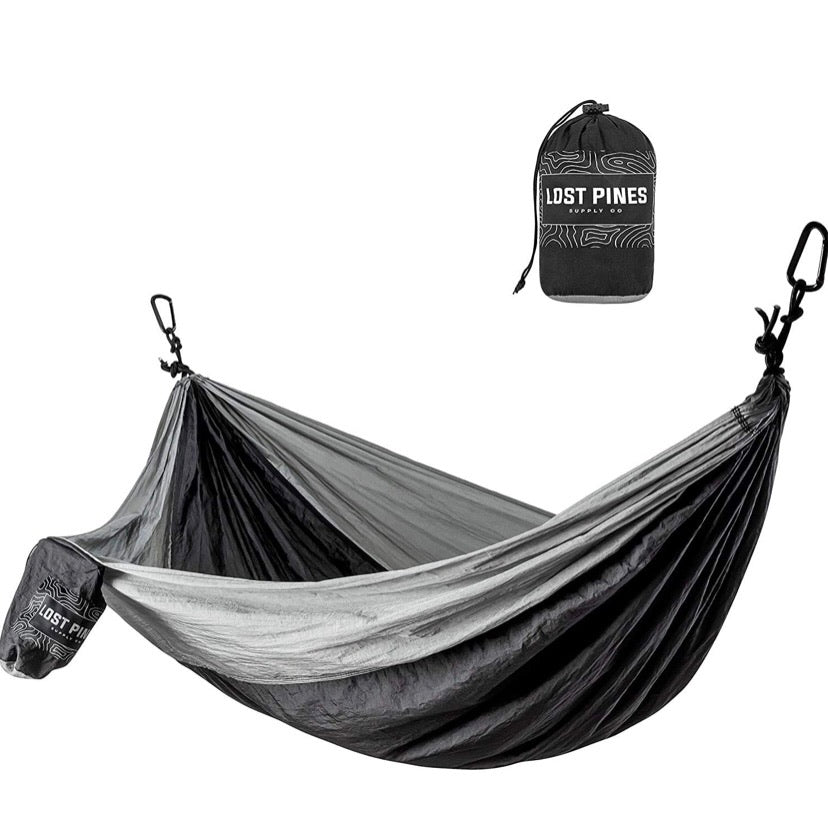 Camping Hammock Double & Single Portable Hammocks, Lightweight Nylon Parachute Hammocks for Backpacking, Travel, Beach, Backyard, Patio, Hiking
