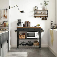 3-Tier Kitchen Storage Trolley with Drawers