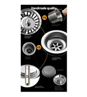 450 × 300 mm Stainless-Steel Single-Bowl Sink
