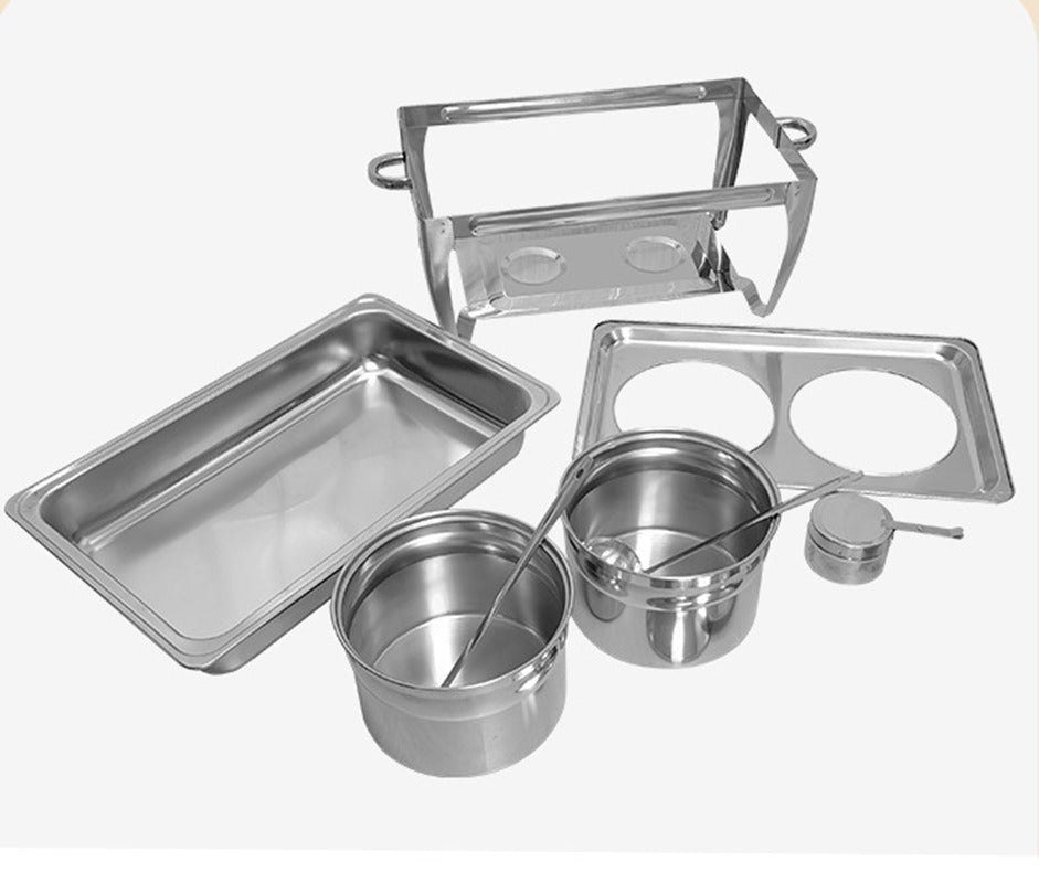 Chafing Dish Alcohol Stove Stainless Steel Buffet Stove Sauce Food Warmer Pot