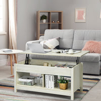 Lift-Top Coffee Table with Open & Hidden Storage