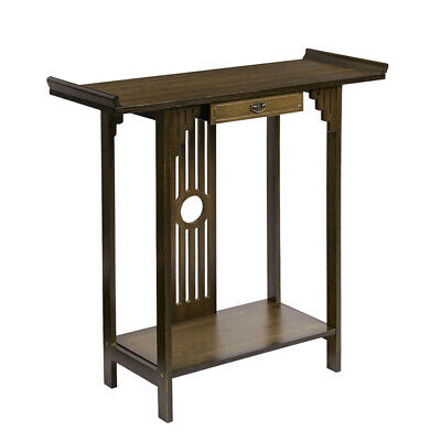 Vintage Wooden Console Table with Drawer