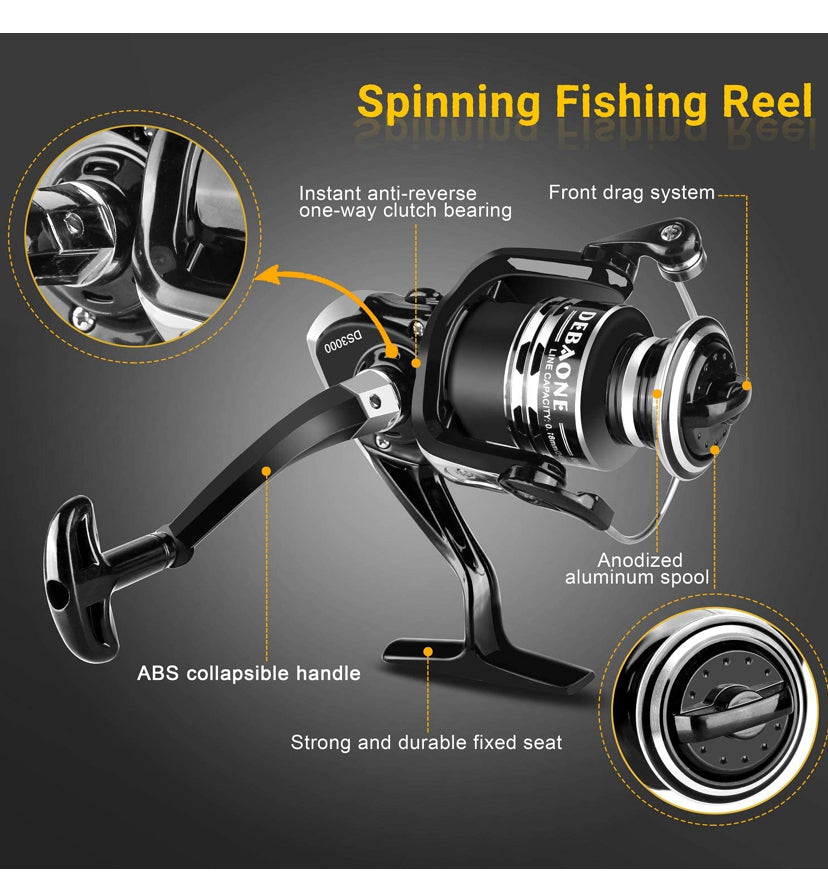 BlueFire Fishing Rod and Reel Combos Telescopic Fishing Pole kit