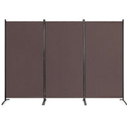 3-Panel Wood & Steel Folding Privacy Screen – 4 Colours