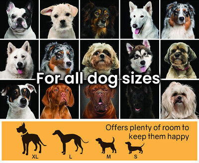 4 × 4 m Chain-Link Dog Kennel Run with Shade Cover