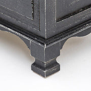 2x LaBella Bedside Table 3 Drawer Side Storage Cabinet Bedroom VINTAGE BLACK