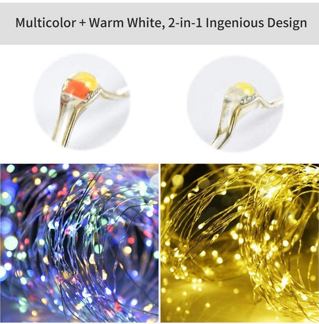 Solar String Lights 72ft 200LED