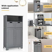 Freestanding Bathroom Storage Cabinet with Adjustable Drawers